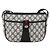 Gucci Borsa GG Supreme Sherry Line in PVC Blu Navy Oro Rosso 89 02 032 Auth YKZ1624 D'oro - vista 13