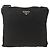 Borsa a Spalla PRADA Nylon Nero Argento Autentica YKZ307 - vista 13