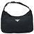 PRADA Borsa Pouch in Nylon Nero Argento Auth YKZ309 - vista 13