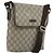 Gucci Borsa a Spalla GG Supreme PVC Beige Oro 223666 Auth YKZ033 D'oro