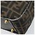 Borsa a mano in tela Zucca FENDI nera e marrone Auth YKZ272 Nero - vista 15