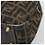 Borsa a mano in tela Zucca FENDI nera e marrone Auth YKZ272 Nero - vista 9