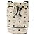 Borsa a spalla MCM Vicetos Logogram PVC Bianco Oro Auth INZ084 D'oro - vista 13