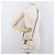 Borsa a spalla MCM Vicetos Logogram PVC Bianco Oro Auth INZ084 D'oro - vista 19