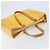 LOUIS VUITTON Borsa Tote Columbus Monogram Vernis Giallo Lime M91047 Auth AMZ001 D'oro - vista 6
