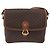 Céline Borsa a Spalla in Tela Macadam CELINE in Pelle PVC Marrone Oro Auth ka3754 D'oro - vista 13