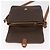 Céline Borsa a Spalla in Tela Macadam CELINE in Pelle PVC Marrone Oro Auth ka3754 D'oro - vista 18