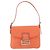 Borsa a Spalla FENDI Mamma Baguette Jersey Arancione Oro Auth am11272A D'oro - vista 13