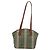 Burberrys Nova Check Tote Bag aus PVC-Leder in Grün und Gold Auth YKZ143 Golden - Ansicht 2