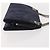 CHANEL Borsa a Mano Matelassé con Catena Cotone Blu Navy Oro CC Auth YKZ061 D'oro - vista 3