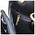 Bolsa de Ombro Gancini em Couro Preto e Dourado Salvatore Ferragamo Auth ARZ826 - vista 22