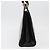 Bolsa de Ombro Gancini em Couro Preto e Dourado Salvatore Ferragamo Auth ARZ826 - vista 3