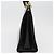 Bolsa de Ombro Gancini em Couro Preto e Dourado Salvatore Ferragamo Auth ARZ826 - vista 4