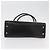 Bolsa de Ombro Gancini em Couro Preto e Dourado Salvatore Ferragamo Auth ARZ826 - vista 5