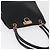 Bolsa de Ombro Gancini em Couro Preto e Dourado Salvatore Ferragamo Auth ARZ826 - vista 6