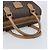 Céline Borsa a mano in tela Macadam CELINE in pelle PVC marrone oro Auth YKZ044 D'oro - vista 7