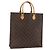 LOUIS VUITTON Sac Plat Monogram M51140 LV Auth AMZ094 Monogramme