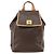 Céline CELINE Macadam Canvas Backpack PVC Leather Brown Gold Auth ARZ862 Golden - view 13