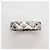 Anello Band Matelassé Chanel in Oro Bianco 18K - vista 2
