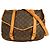 Borsa Saumur Louis Vuitton in tela Monogram 43 Marrone