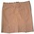 Saia Burberry de algodão cor camel Camelo