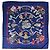 Foulard Hermès Carré 90 HELLO DOLLY Blu Multicolore