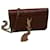 Yves Saint Laurent Saint Laurent Sac Kate Chain Cuir Embossé Crocodile Marron  - vue 1