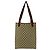 Gucci Vintage Sherry Line GG Logo Ledertasche Braun Rot Grün - Ansicht 3