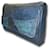 Pochette Prada in pelle blu - vista 10