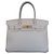 Borsa Hermès Birkin Taurillon Clemence 30 Bianco