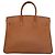 Borsa Hermès Birkin in vitello liscio marrone con hardware in palladio 35 - vista 2