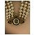 Collana choker Bas Relief a tre file dorata Vivienne Westwood Bianco D'oro - vista 11