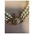 Collana choker Bas Relief a tre file dorata Vivienne Westwood Bianco D'oro - vista 4