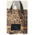Autre Marque Codello - Leopard-Canvas- und Leder-Shopper Braun Schwarz Orange Leopardenprint  - Ansicht 1