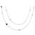 Set collana e bracciale Mikimoto in Au750 con perle del Mar del Sud bianche e nere