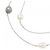 Set collana e bracciale Mikimoto in Au750 con perle del Mar del Sud bianche e nere - vista 3