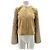 Autre Marque Giacca in camoscio e pelliccia Beige
