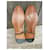 Autre Marque Richelieu Georges Verde in Camoscio Beige  - vista 3