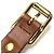 Bracciale in pelle marrone Prada con charm - vista 8