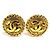 Orecchini a clip dorati Chanel D'oro