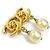 Orecchini a clip in oro e bianco sporco di Chanel D'oro - vista 2