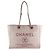 Borsa a Spalla Chanel Deauville MM in Tweed Rosa