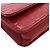 Wallet On Chain Cartera Chanel de piel de cordero grabada CC roja con cadena Camelia - vista 10
