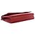 Wallet On Chain Cartera Chanel de piel de cordero grabada CC roja con cadena Camelia - vista 13