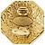 Orecchini a clip a forma di diamante placcati in oro CC dorato Chanel D'oro - vista 4