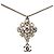 Collana Pendente CC Strass in Ottone Argento Chanel