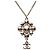 Collana Pendente CC Strass in Ottone Argento Chanel - vista 2