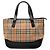 Burberry Beiger Haymarket Check Canvas Handtasche