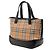 Burberry Beiger Haymarket Check Canvas Handtasche - Ansicht 2