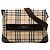 Borsa a tracolla in tela check beige Burberry